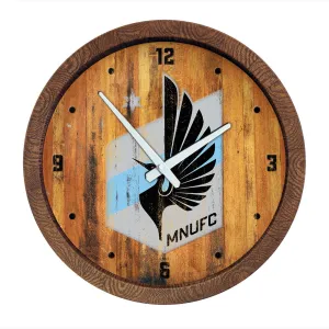 Minnesota United FC: Weathered "Faux" Barrel Top Clock