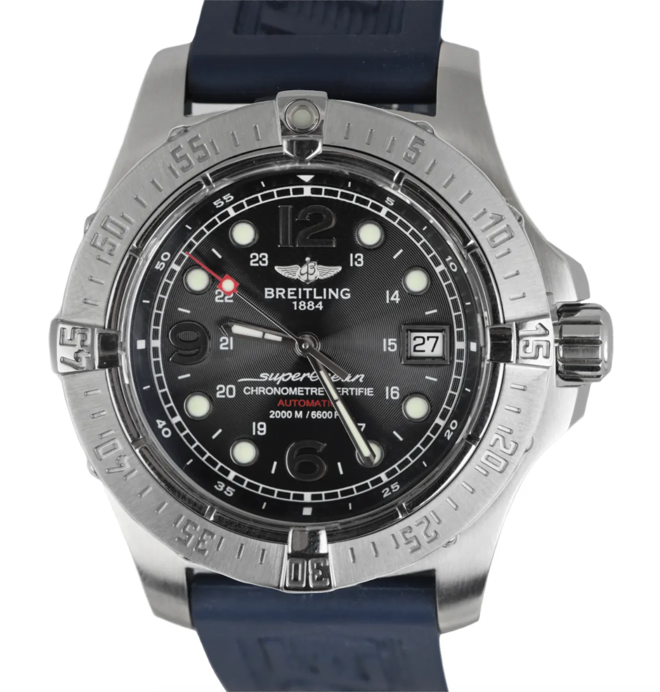 MINT Breitling SuperOcean Steelfish A17390 44mm Black Stainless Steel Automatic