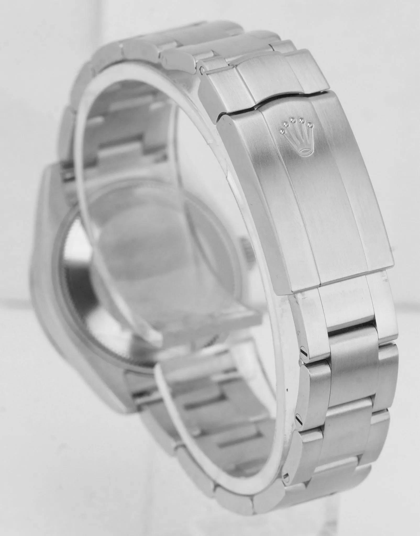 MINT Ladies Rolex Oyster Perpetual 31 Silver 3-6-9 Pink 31mm Oyster 177200 Watch