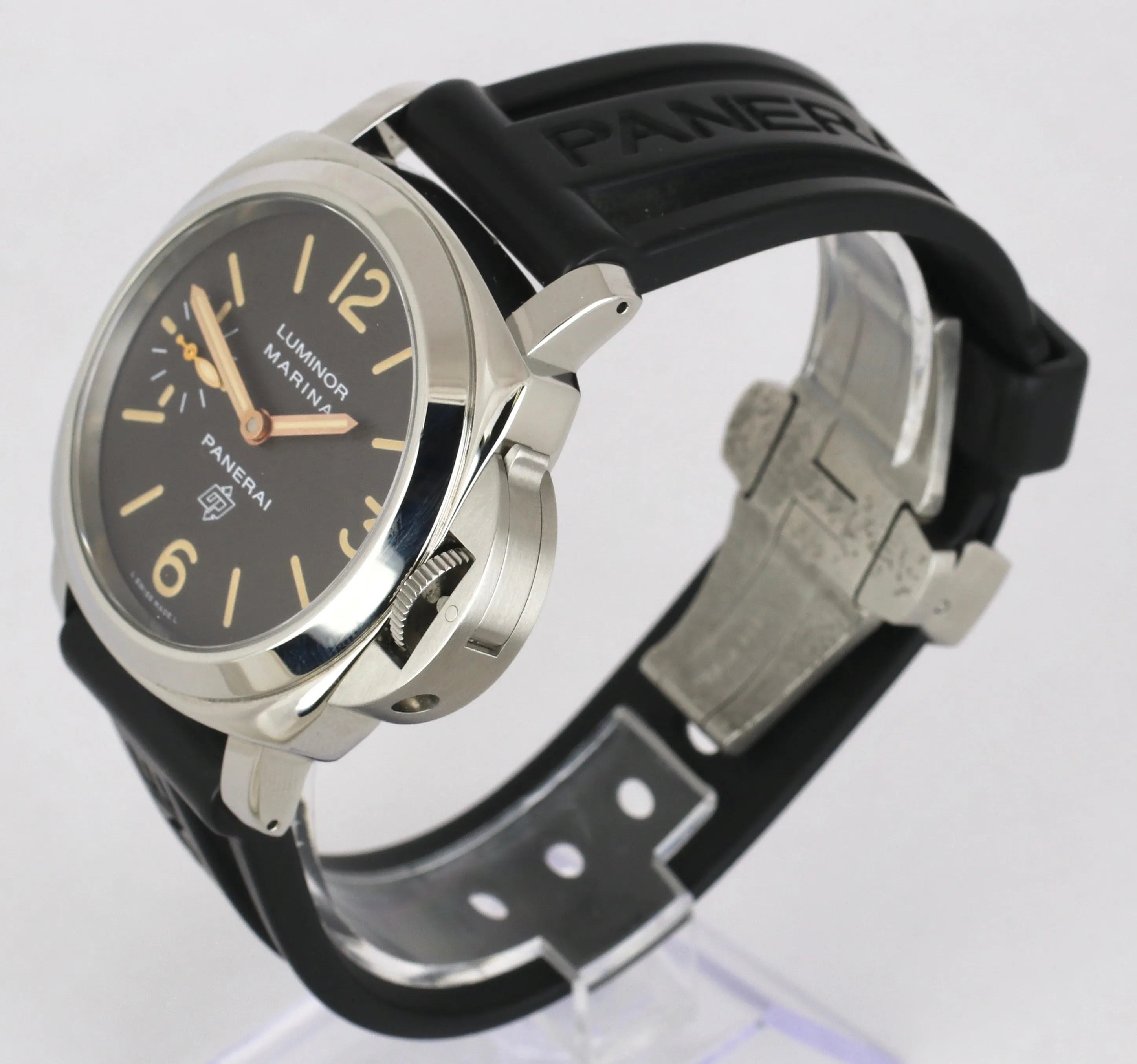 MINT Panerai PAM 632 Luminor Marina Base Logo Tobacco 44MM Stainless PAM00632