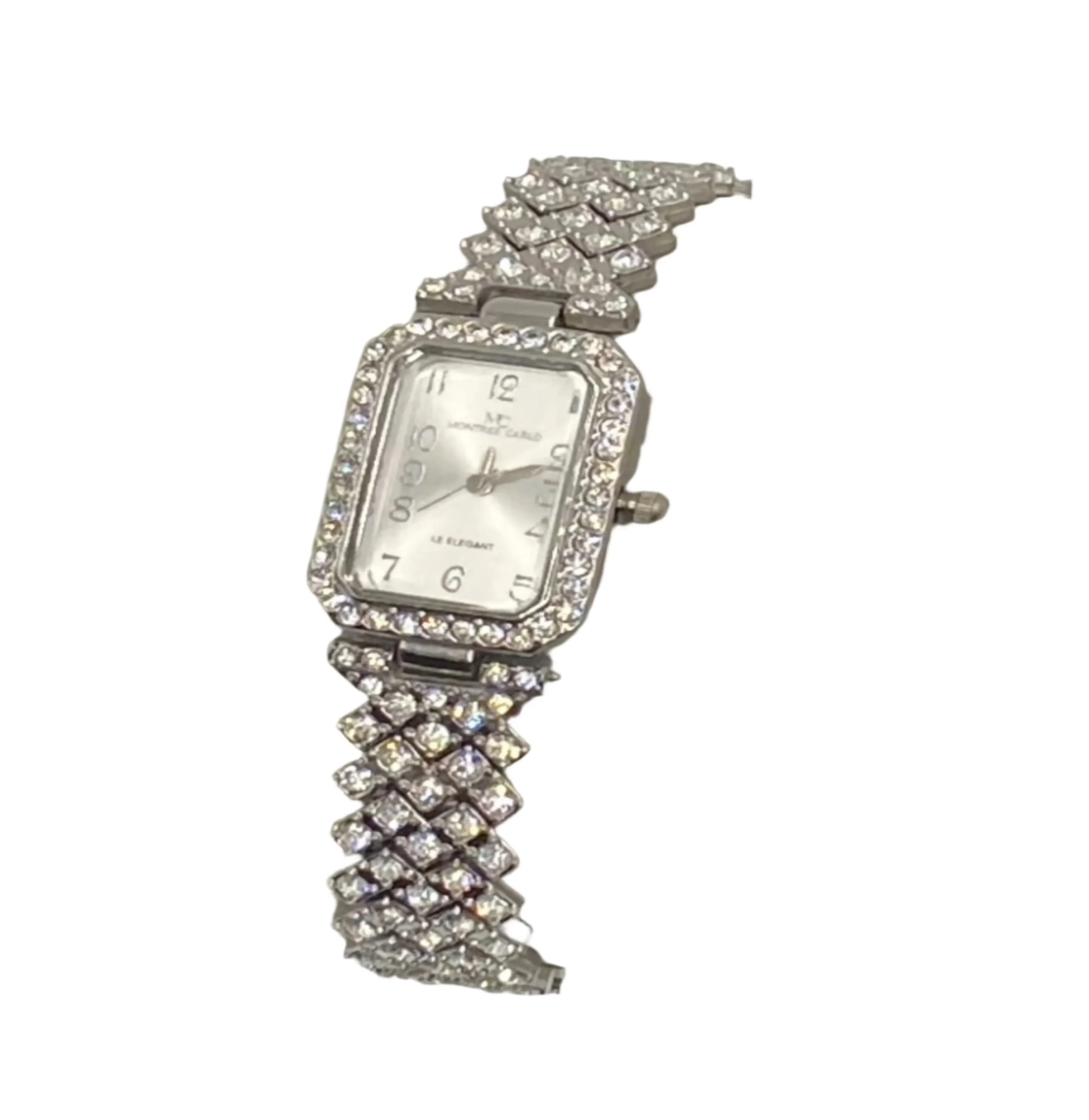 Misty Blue Ally - Rhinestone Bracelet Watch