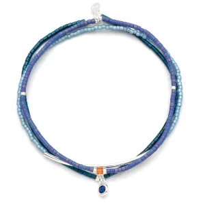 Miyuki Bracelet Trio - Colbalt  / Silver