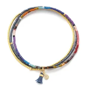 Miyuki Bracelet Trio - Dark Multi / Gold