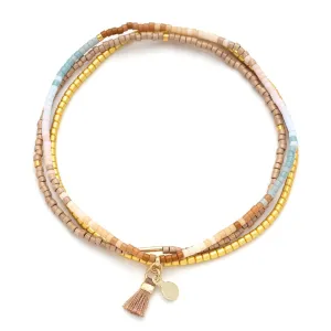 Miyuki Bracelet Trio - Desert Multi / Gold