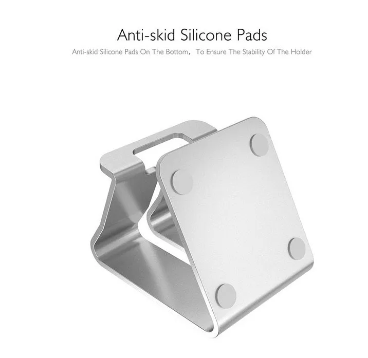 Mobile Phone Holder Stand Aluminium Alloy Metal Tablet Desk Holders Cellphone Stands  Rose gold