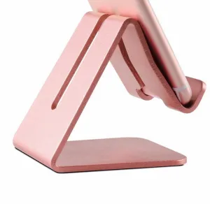 Mobile Phone Holder Stand Aluminium Alloy Metal Tablet Desk Holders Cellphone Stands  Rose gold