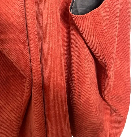 Modcloth Sociable Scholar Corduroy Jumper in Rust Size 2X