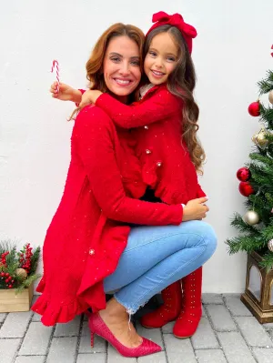 Mommy and Me Classy Duo Blazer Ruffle Cardigan