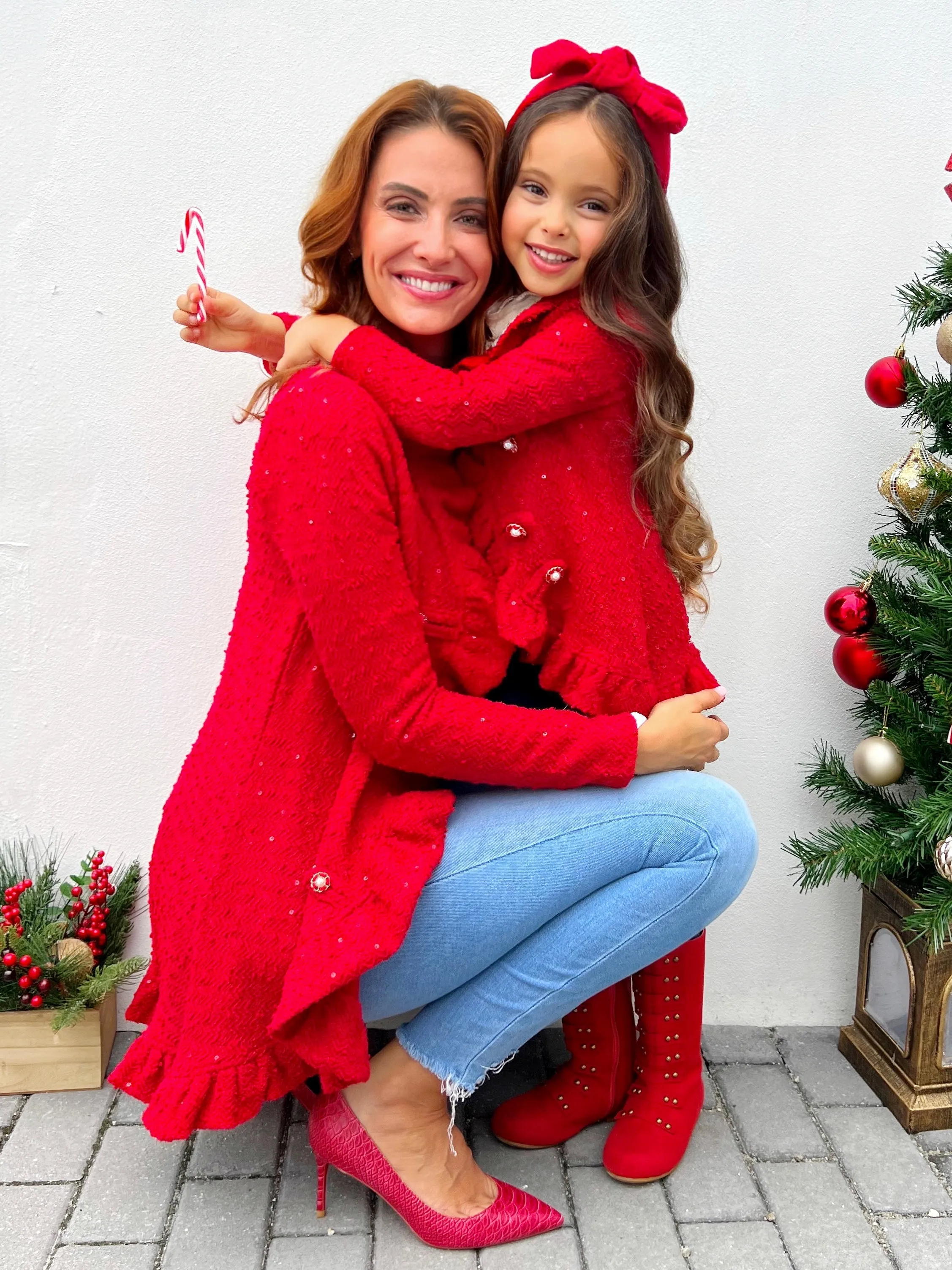 Mommy and Me Classy Duo Blazer Ruffle Cardigan