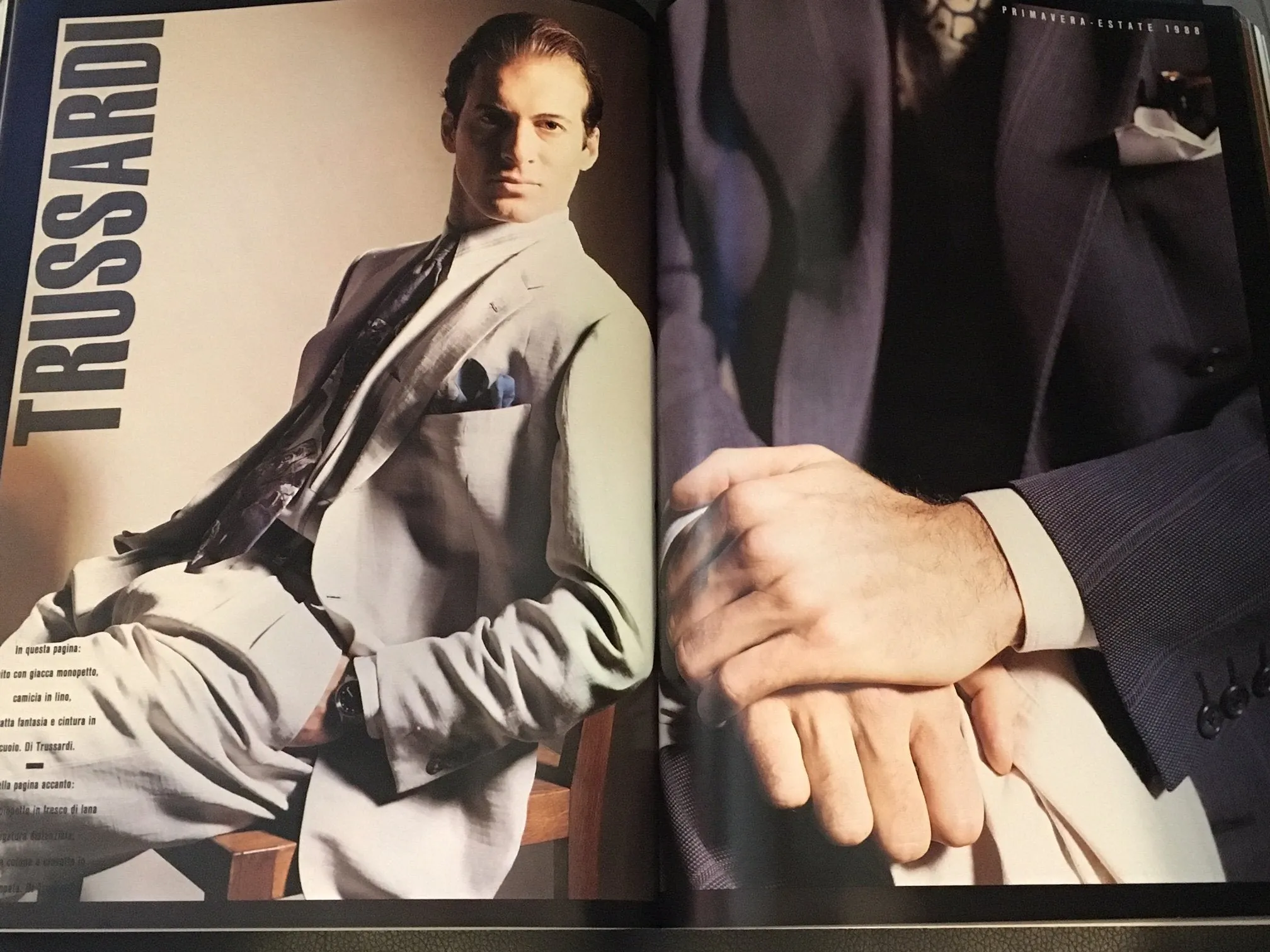 MONDO UOMO Fashion Magazine January 1988 PAOLO ROVERSI Fabrizio Ferri GIOVANNI GASTEL