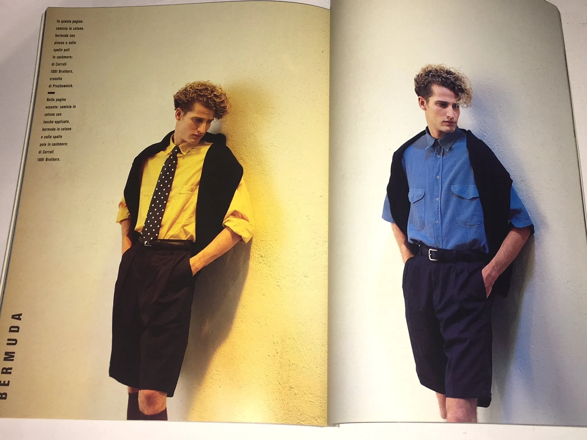 MONDO UOMO Fashion Magazine March 1988 FABRIZIO FERRI Jose Manuel Ferrater