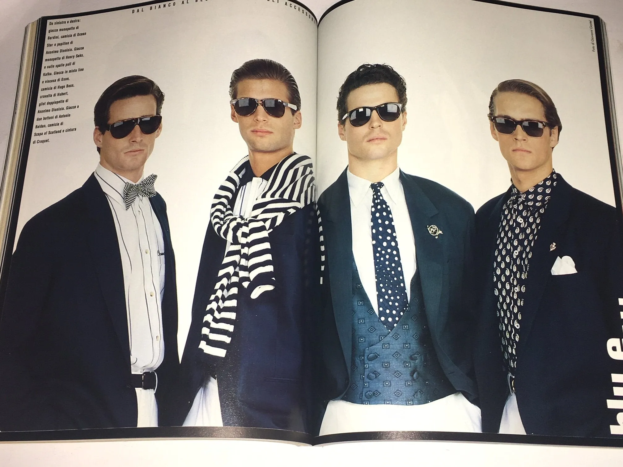MONDO UOMO Fashion Magazine March 1988 FABRIZIO FERRI Jose Manuel Ferrater