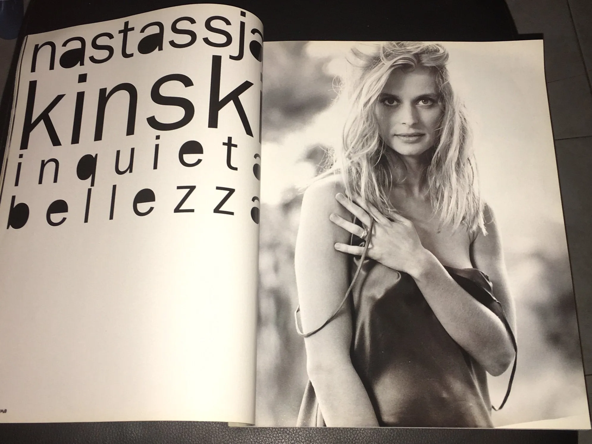 MONDO UOMO Fashion Magazine September 1997 ESTHER CANADAS Mark Vanderloo NASTASSJA KINSKI