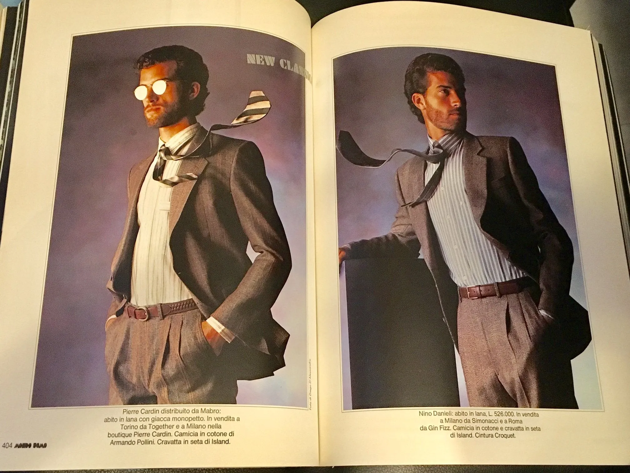MONDO UOMO Magazine Italy September 1985 OLIVIERO TOSCANI With English text