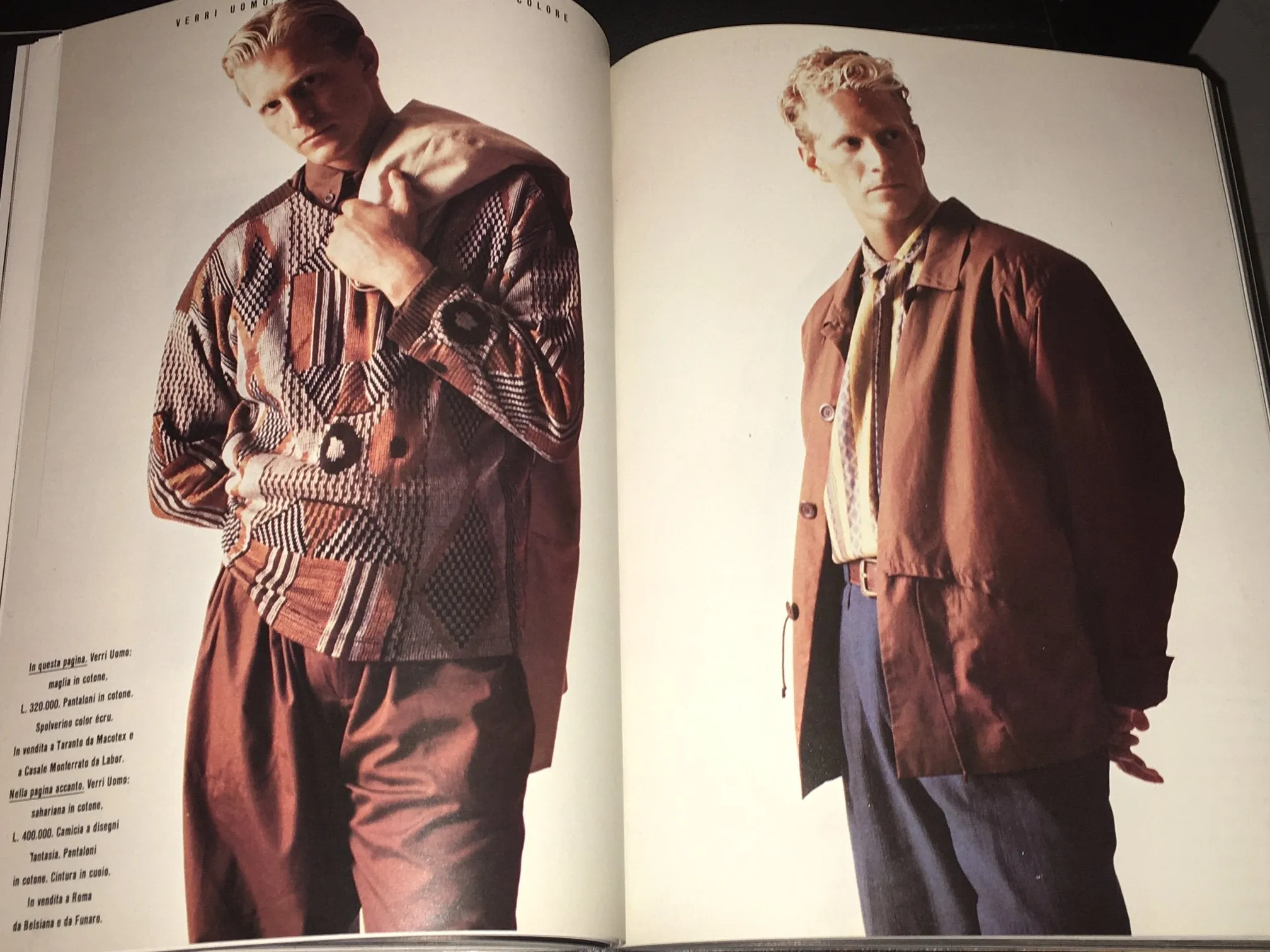 MONDO UOMO Magazine January 1986 Issue #29 Italian Fashion HOYT RICHARDS