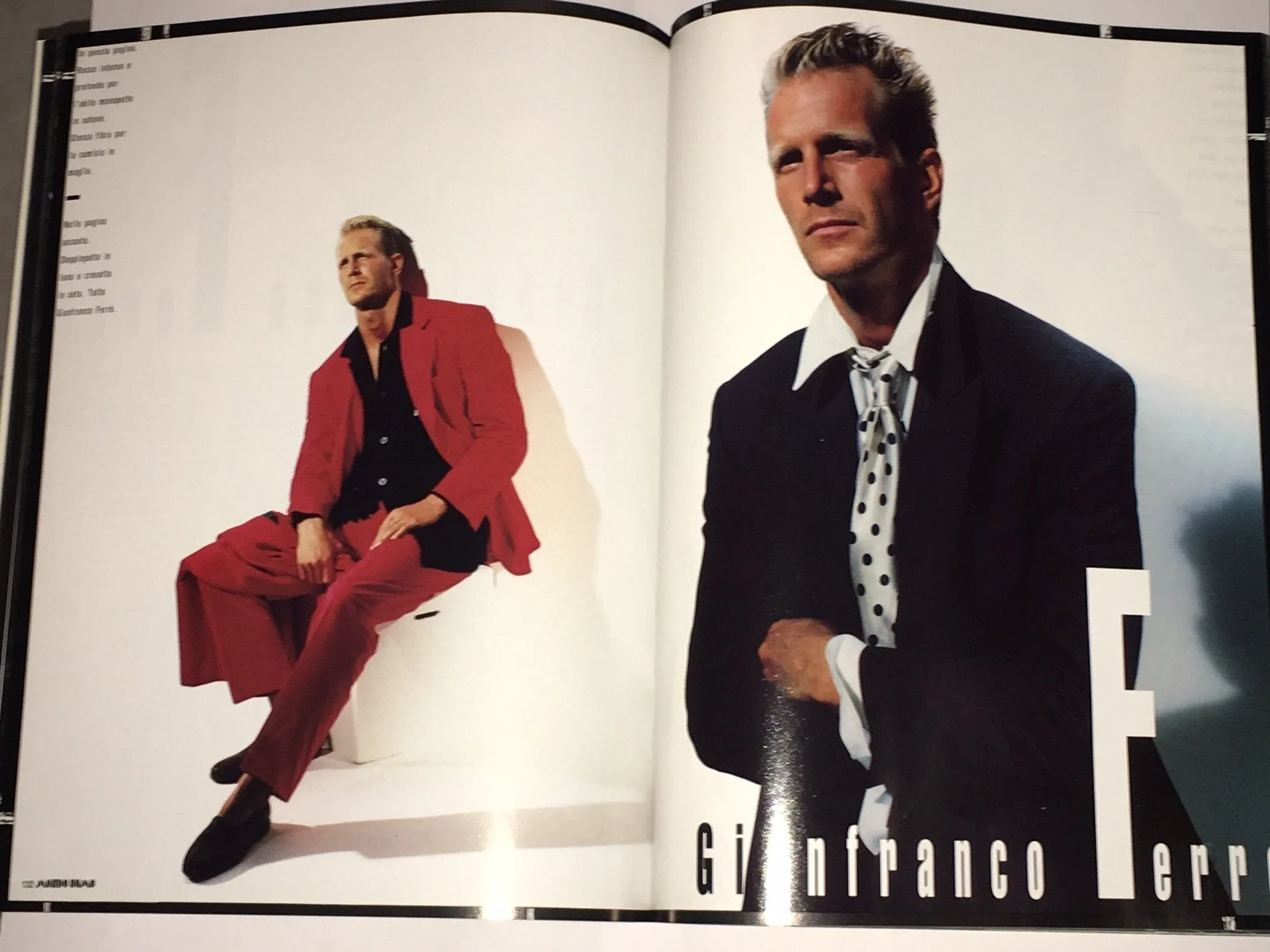 MONDO UOMO Magazine November 1991 HOYT RICHARDS Italian Fashion LIKE VOGUE