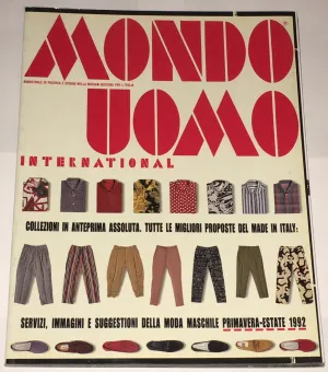 MONDO UOMO Magazine November 1991 HOYT RICHARDS Italian Fashion LIKE VOGUE