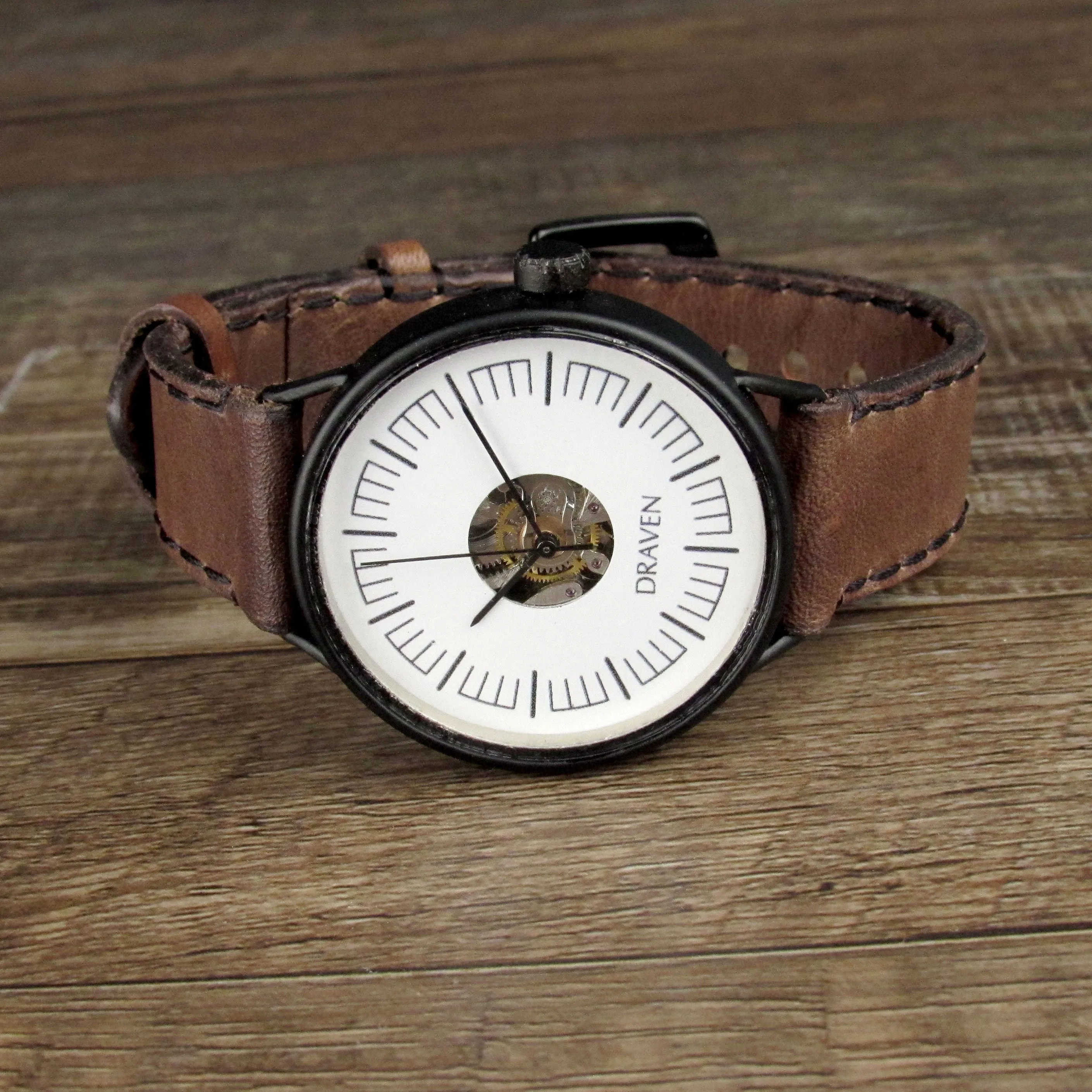Monochromatic Watch Brown Strap