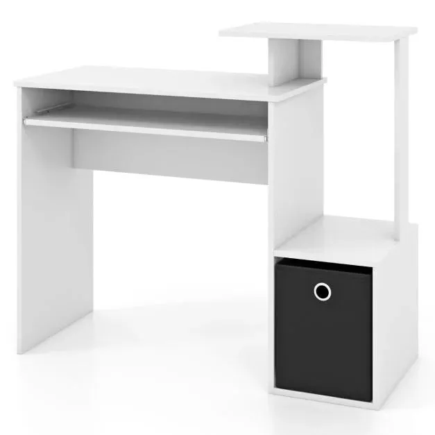 Montessori Space Saving Kids Desk | Posture Supporting Childrens Desk with Storage | Older Children & Adults | White