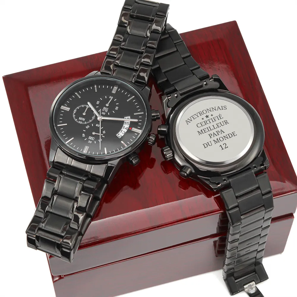Montre EMPIRE® : Aveyronnais certifié meilleur papa - Bijouterie