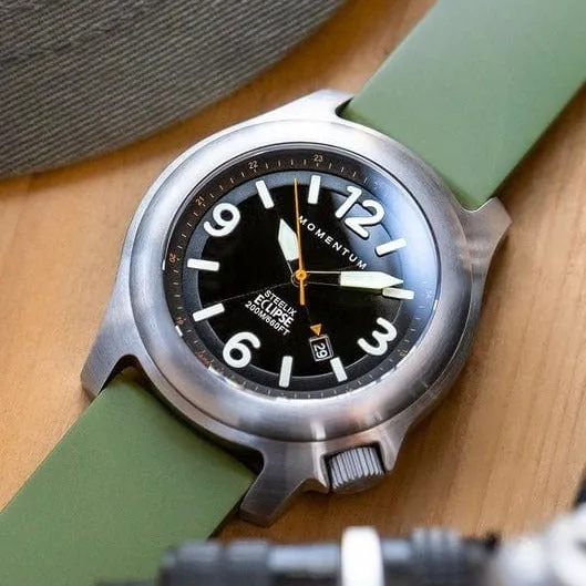 Montre à énergie solaire 44mm steelix eclipse vert