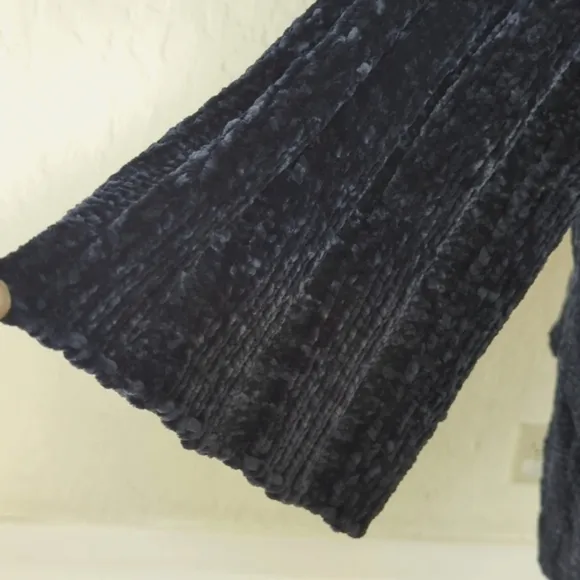 Moth Anthropologie Navy Soft Chunky Chenille Oversized Cardigan Size XS