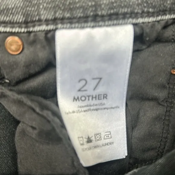 Mother The Swooner Baa Baa Black Sheep cutoff denim women’s shorts size 27