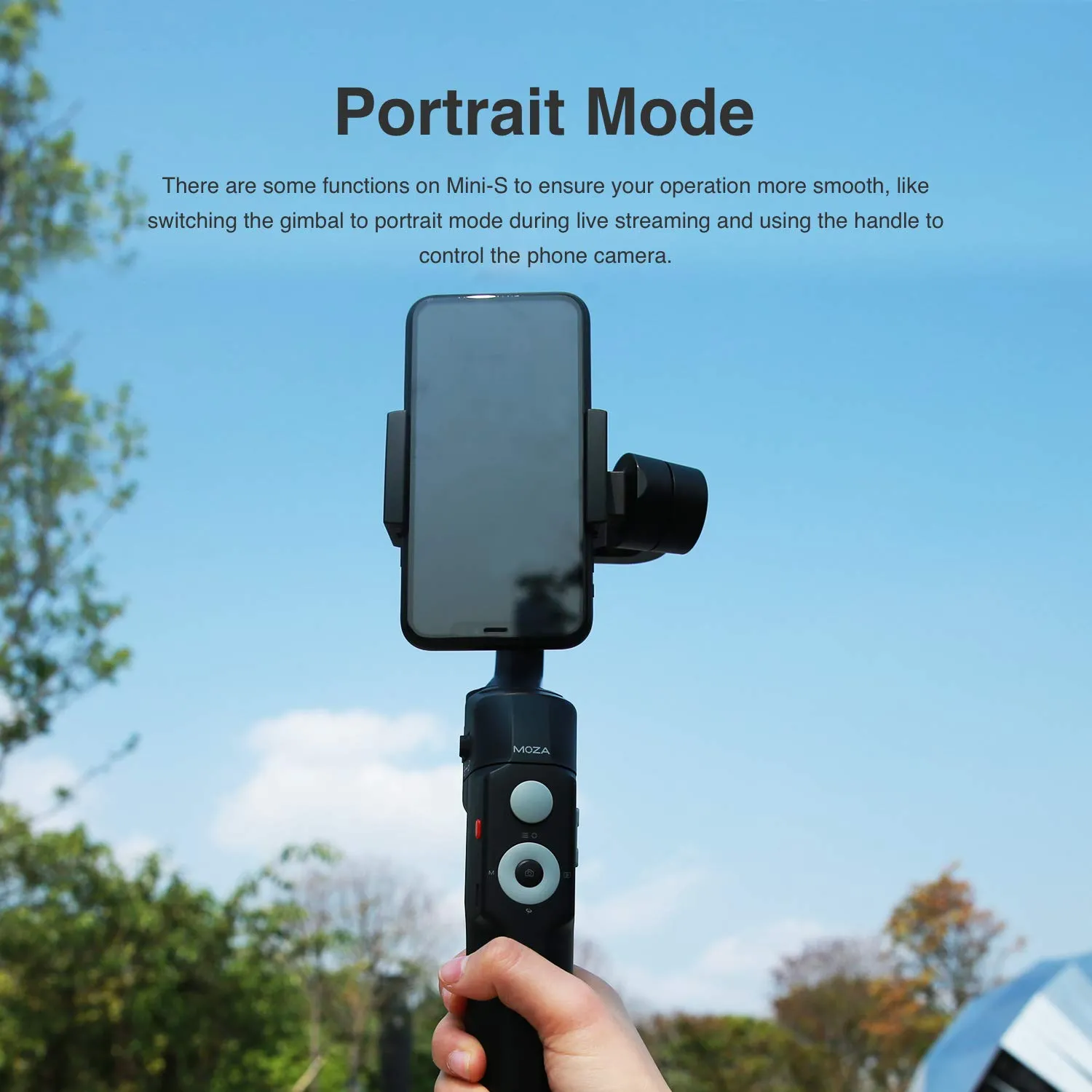 MOZA Mini-S 3-Axis Foldable Smartphone Gimbal Stabilizer of Smart Camera for Motion Recording