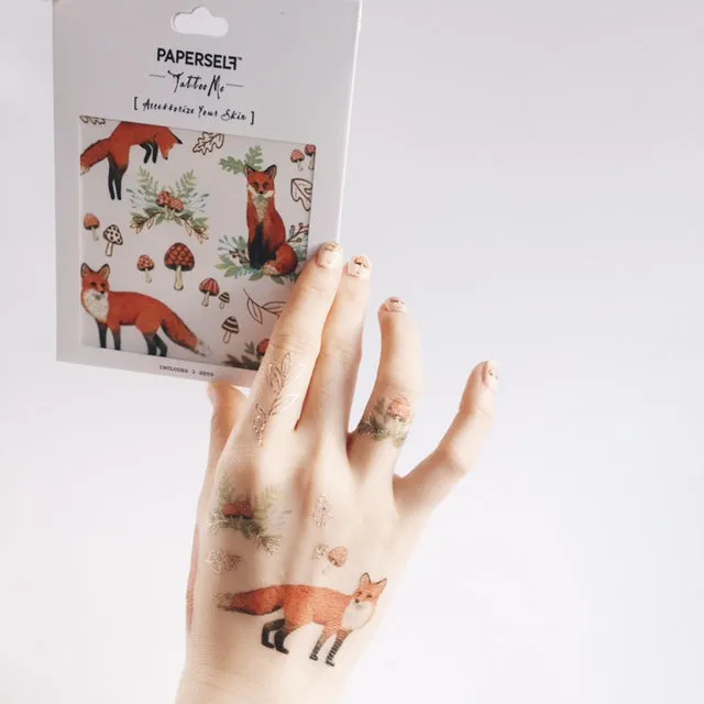 Mr. Fox Temporary Tattoo