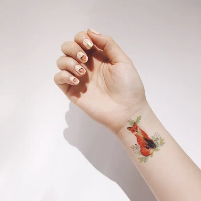 Mr. Fox Temporary Tattoo