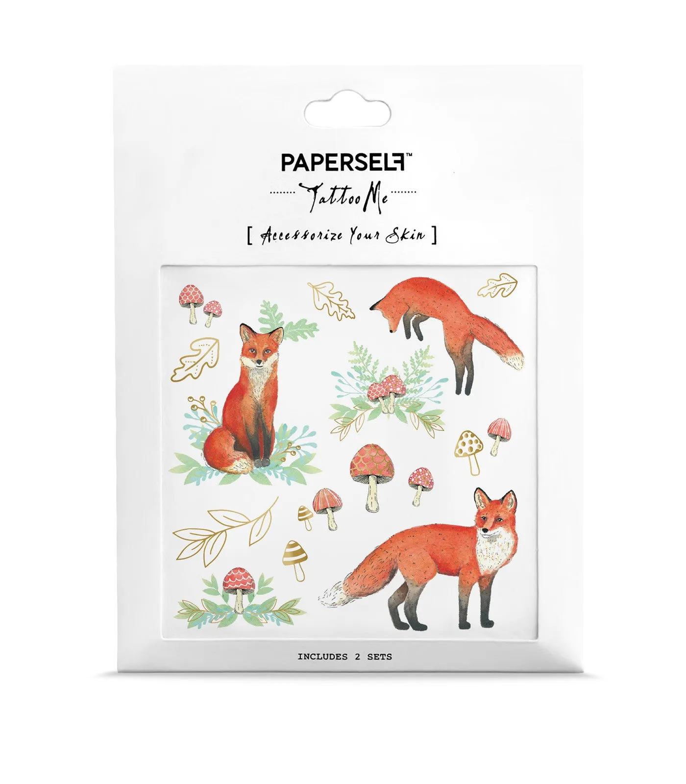 Mr. Fox Temporary Tattoo