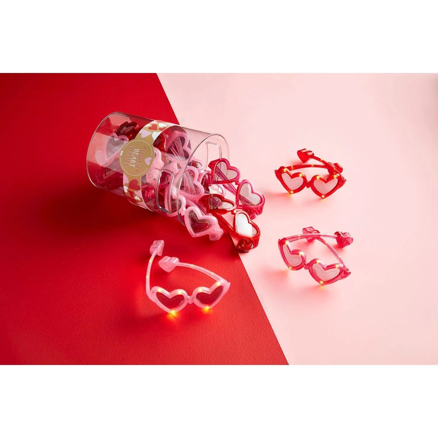Mud Pie Light-Up Heart Glasses