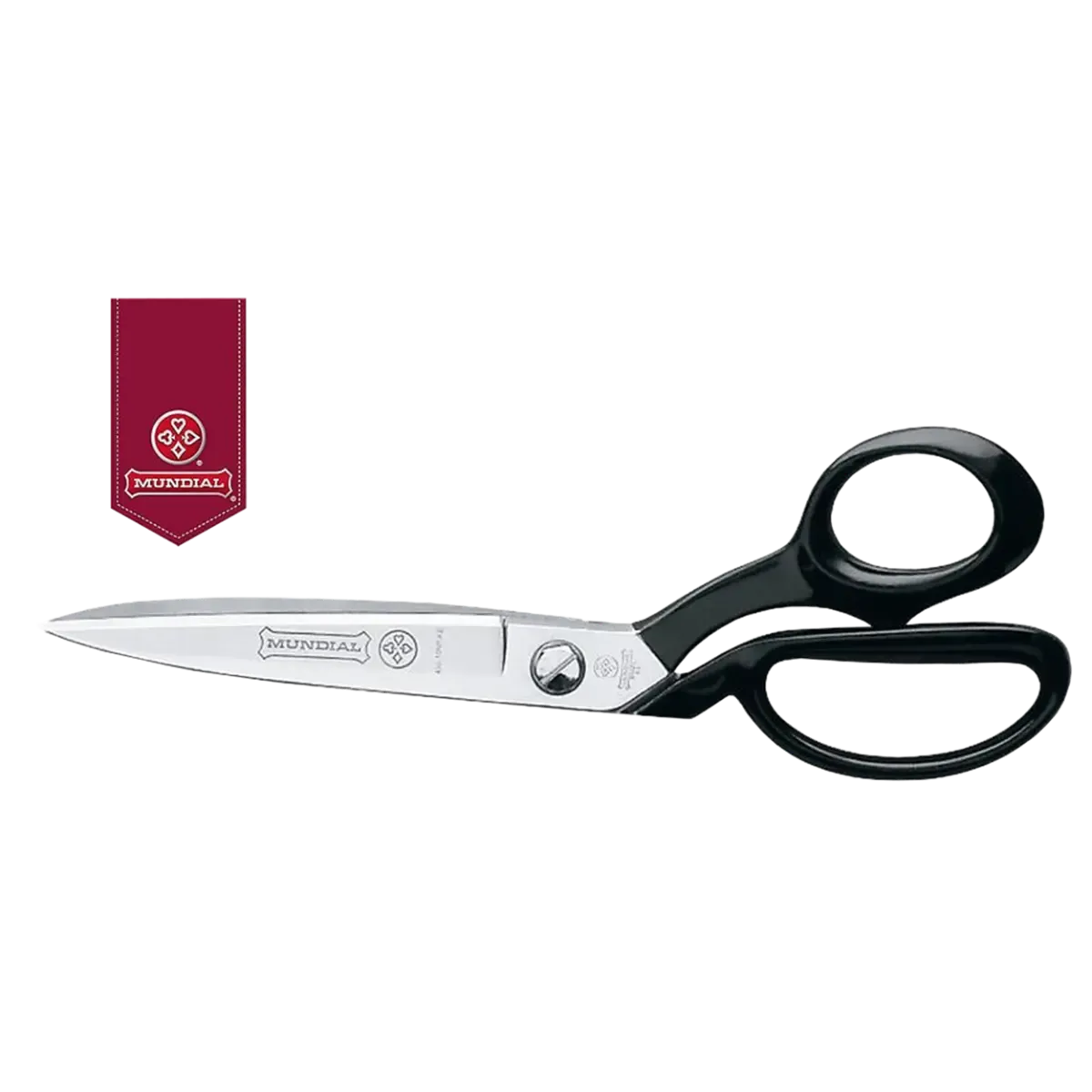 Mundial 498PKE Double Pointed Hot Forged Nickel Plated Tailors Fabric Shears