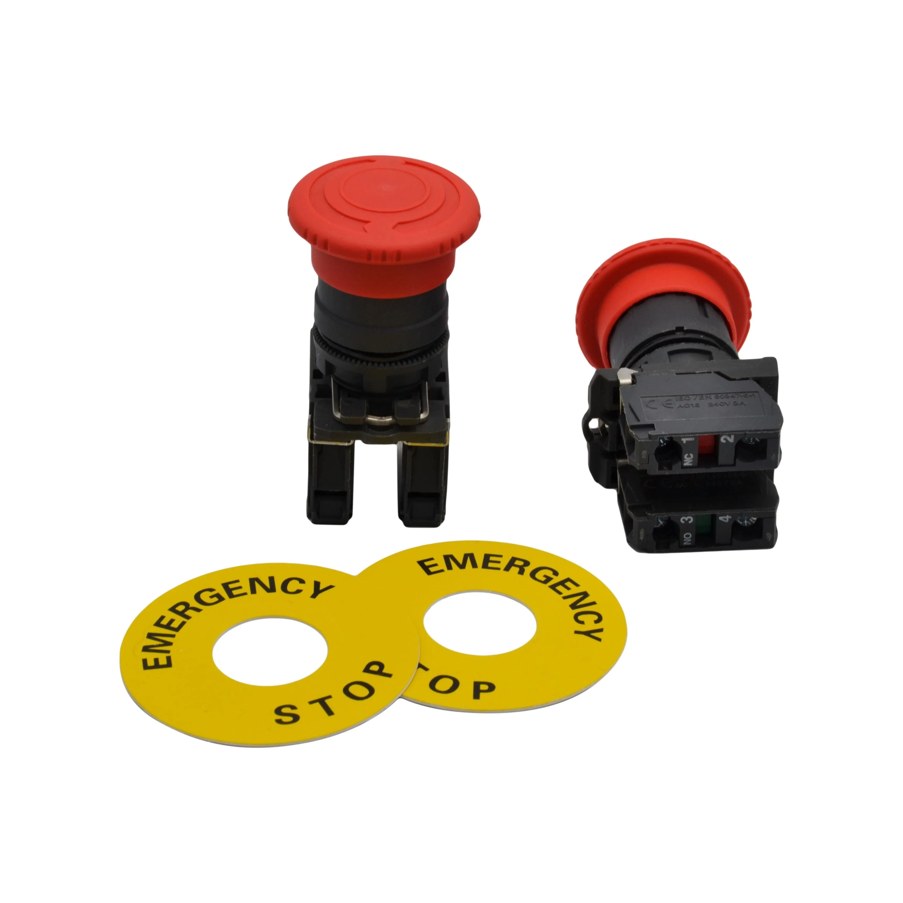 Mushroom head pushbutton turns to release NC NO Switch Electrical 12V 24V  TB5-AS545