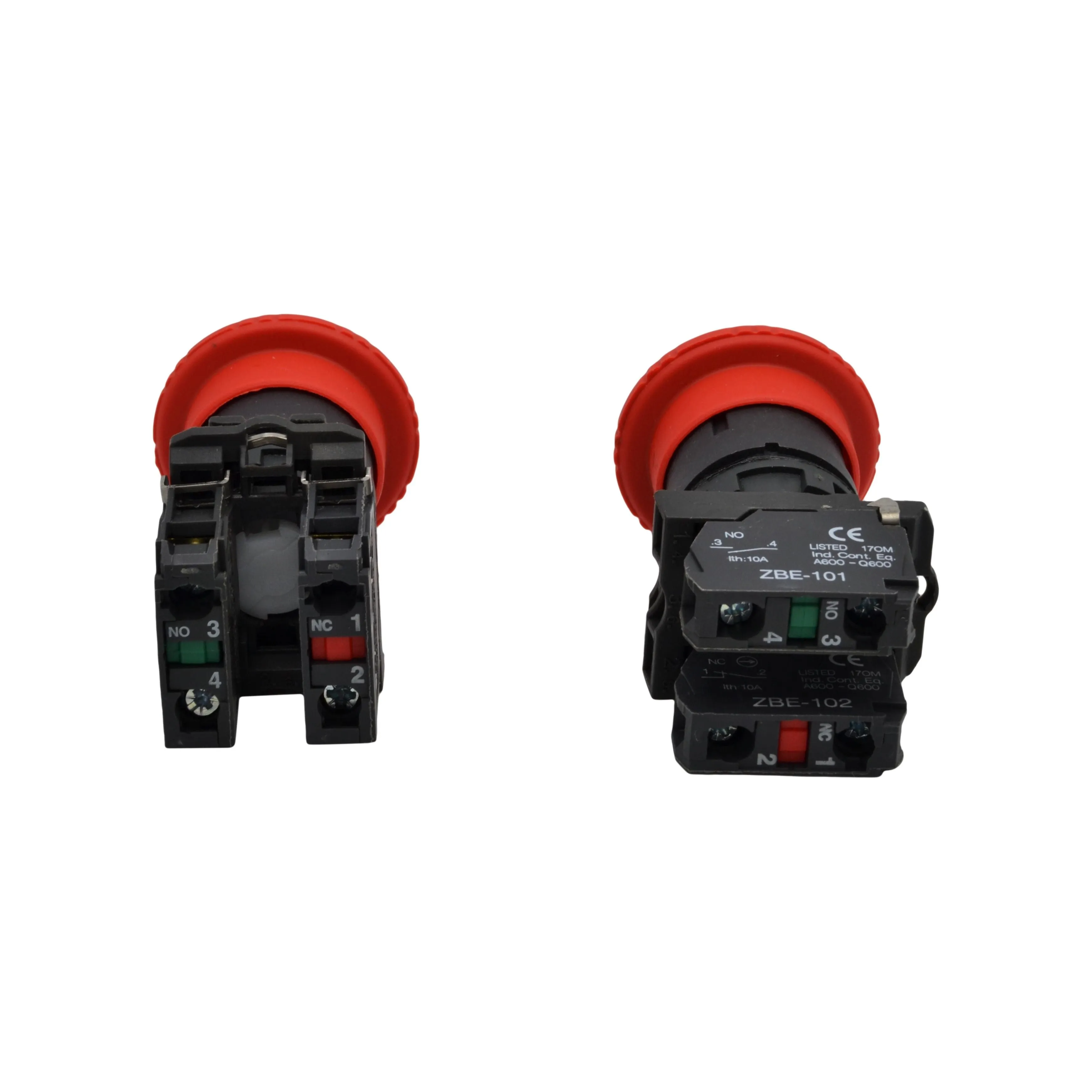 Mushroom head pushbutton turns to release NC NO Switch Electrical 12V 24V  TB5-AS545
