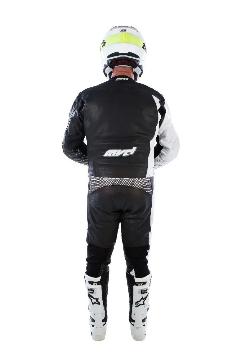 MVD Racewear Excelerator Supermoto Jacket White