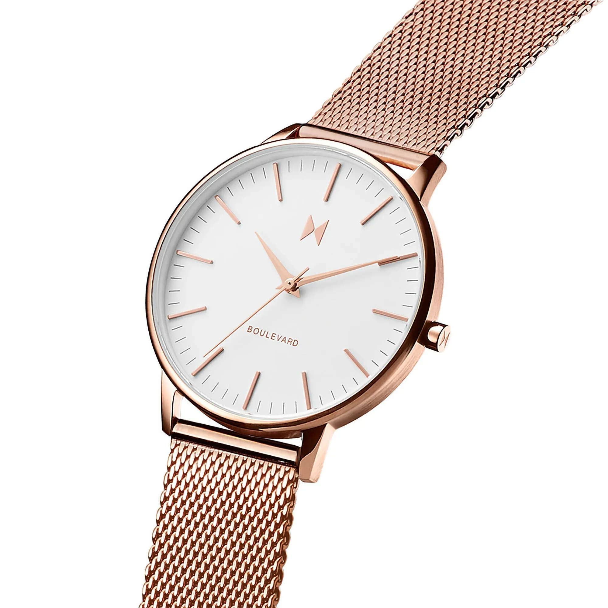 MVMT Boulevard Malibu Rose White dial Ladies watch