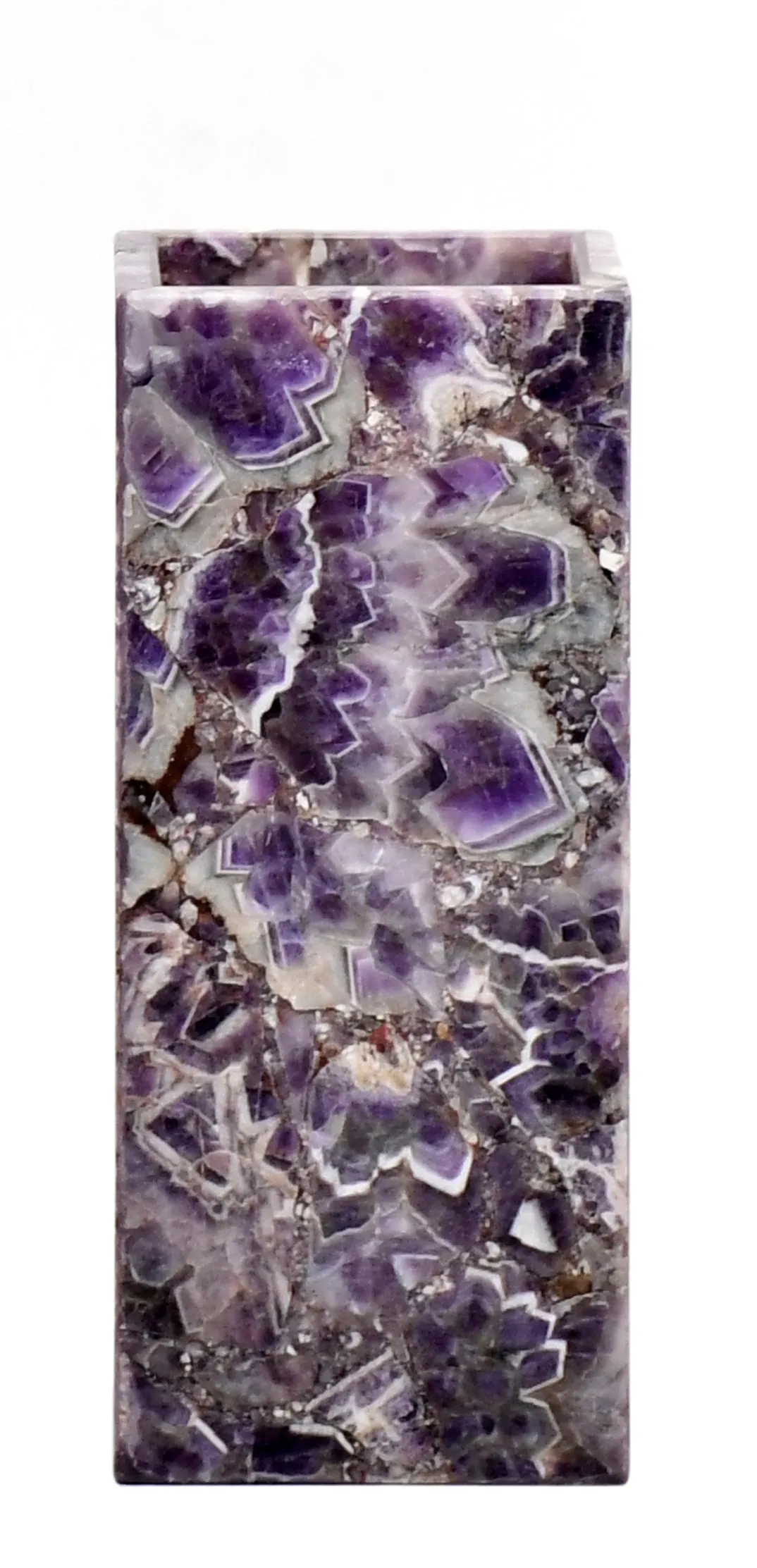 Natural Gemstone Flower Vase