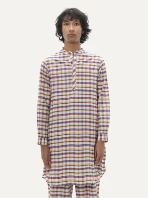 Naushad Ali I Jibba,Madras Checks Signature Spring Summer 2025 Handwoven Silk Cotton Multicolour NA SS24 M17T