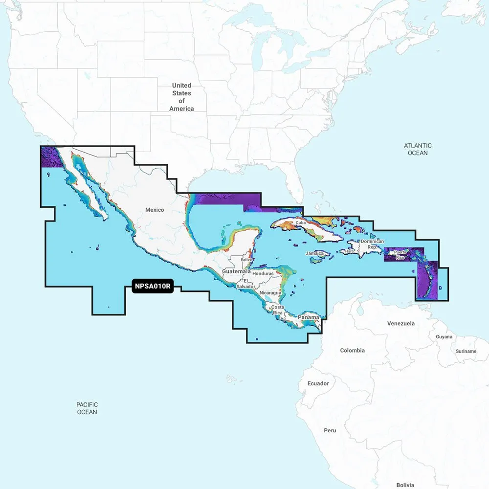 Navionics Platinum  NPSA010R - Central America  Caribbean