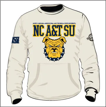 NC A&T SU Vintage CREAM Chenille | CREAM UNISEX SWEATSHIRT