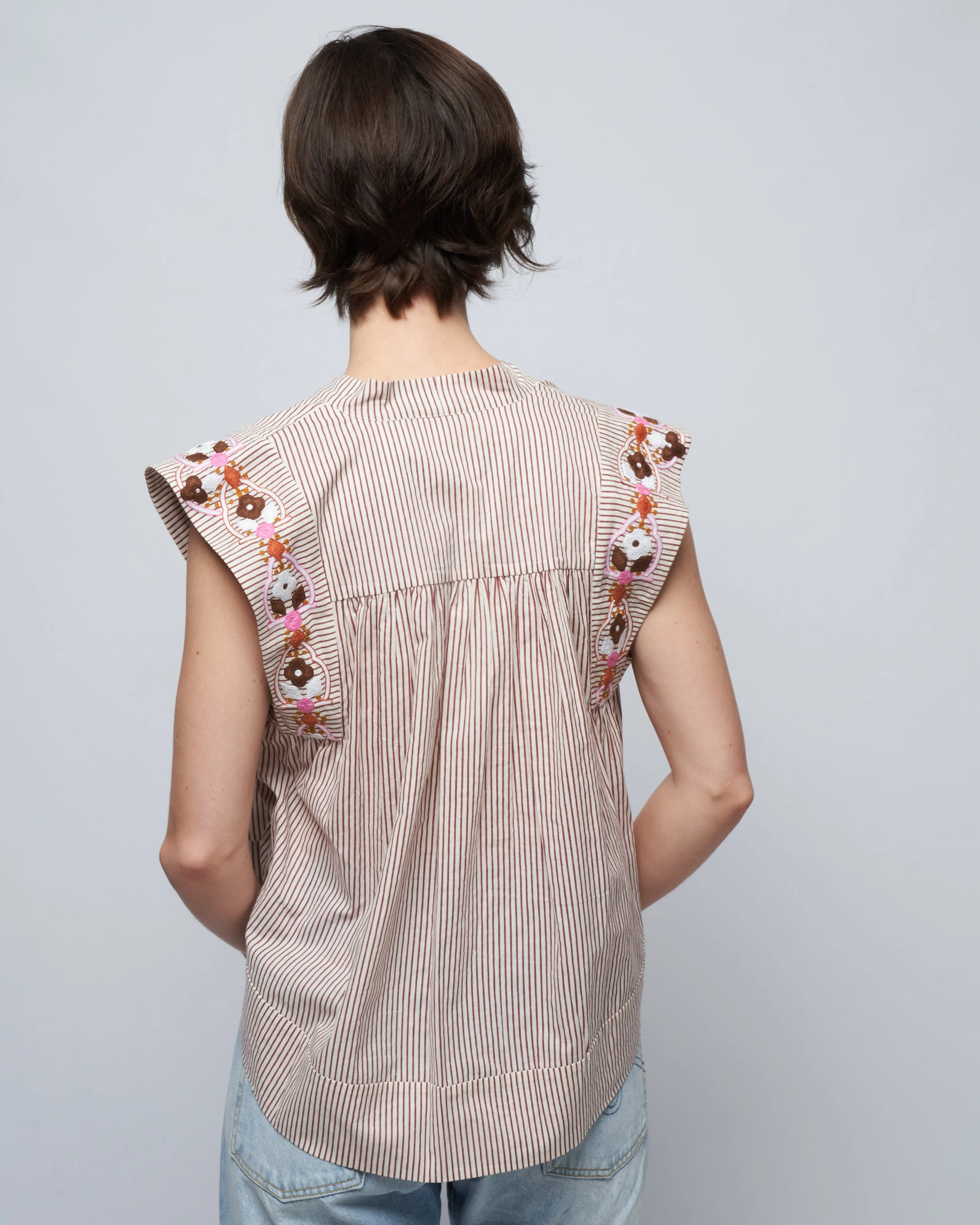 nehru daisy chain top - yellow sunbeam