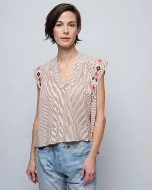 nehru daisy chain top - yellow sunbeam
