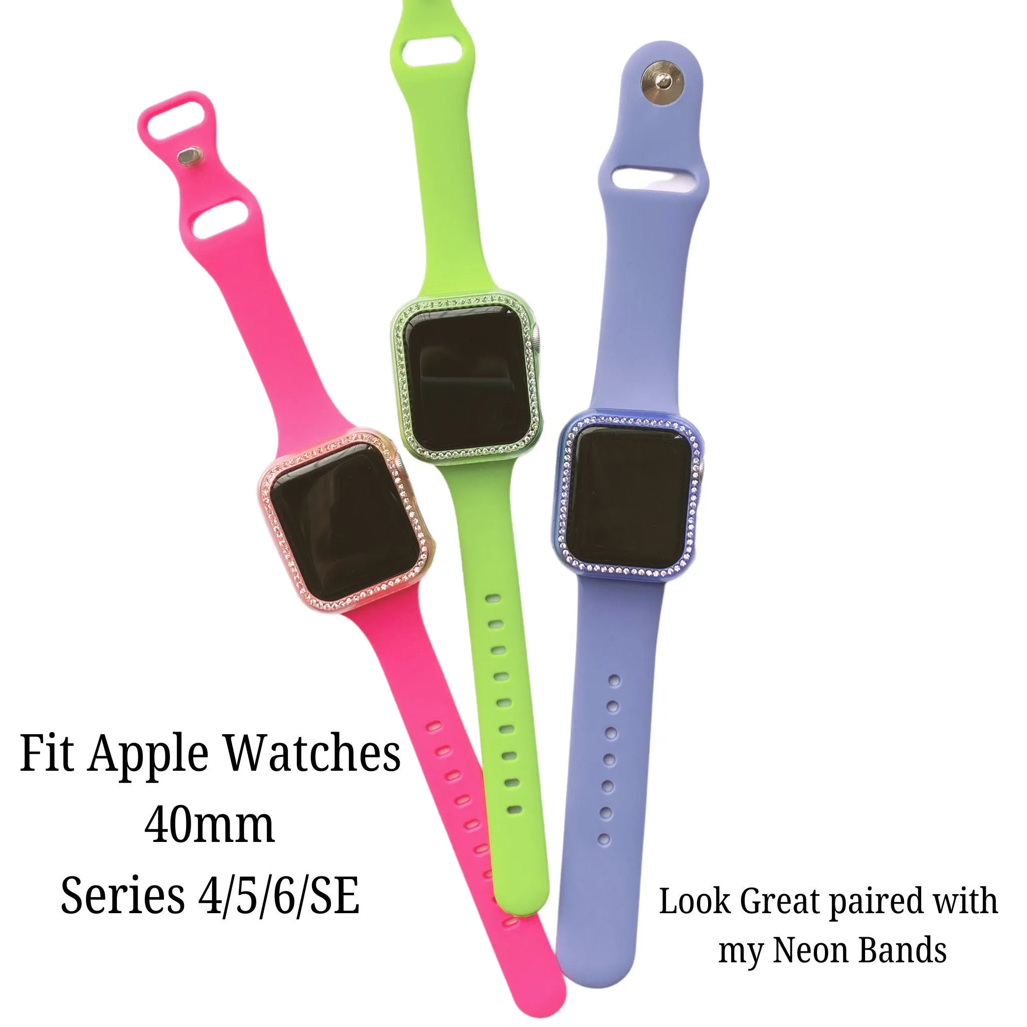 NEON Colored Apple Watch Face Protectors