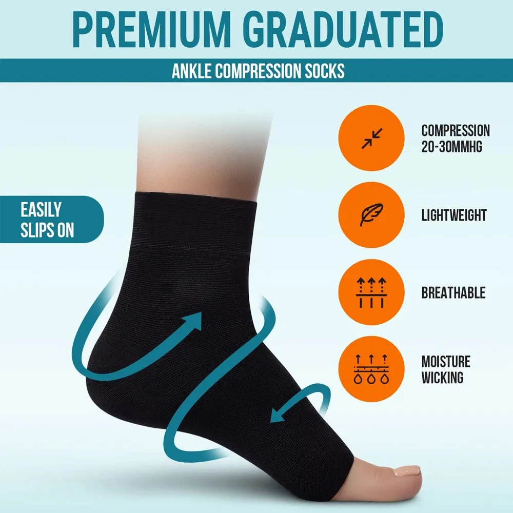 Neuropathy Socks for Women Men,1Pair Soothe Compression Socks for
