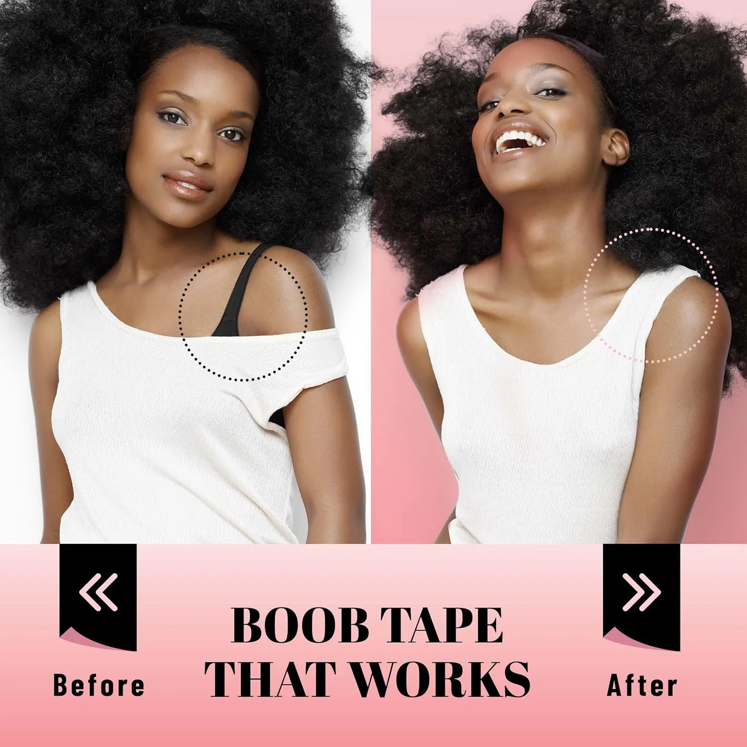 New Busties Fabric Tape (100 Strips & 25 Dots) Avoid Fashion Mishaps with Body Tape, Fabric Tape Double Sided Dress Tape (Clothing Tape/Skin Tape)
