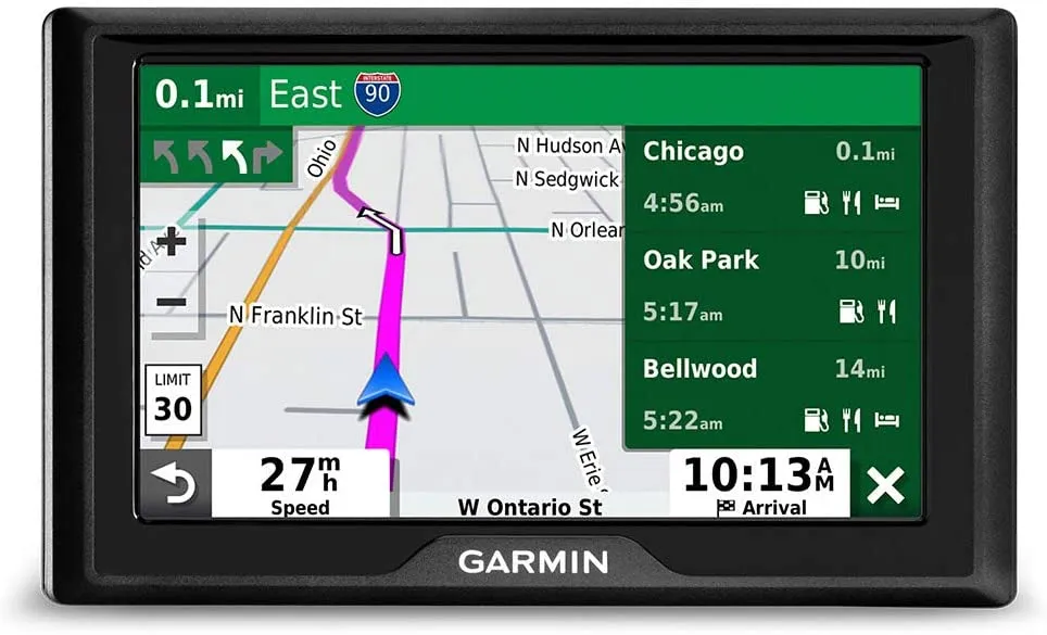 New Garmin Drive 52 & Traffic: GPS Navigator with 5” Display Features Easy-to-Read menus and maps, Traffic alerts, Plus Information to enrich Road Trips! Retails $148 