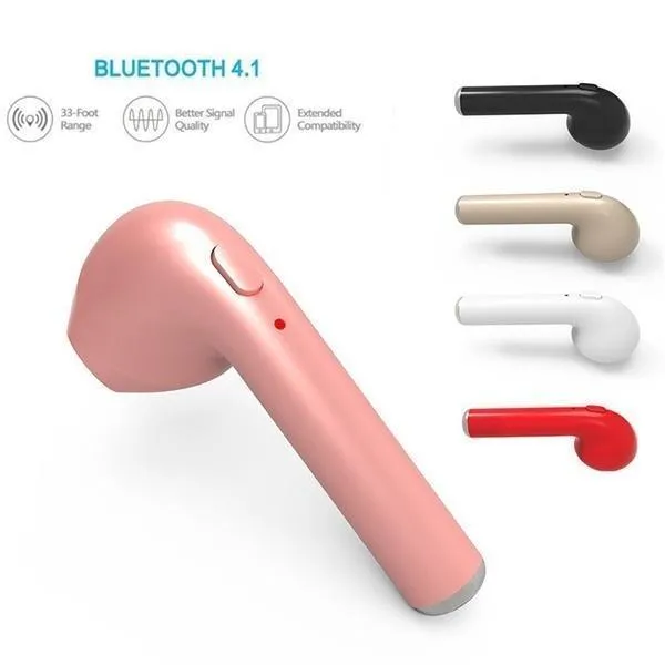 New HBQ-I7 Bluetooth Headset Wireless Sports Stereo Headphone Earphone 5 Colors