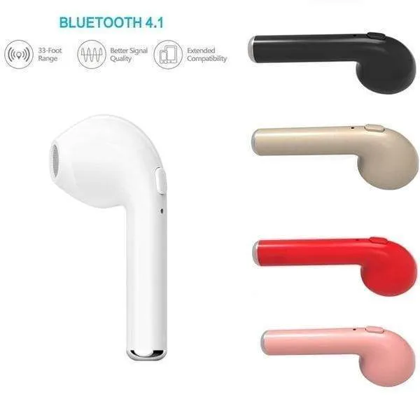 New HBQ-I7 Bluetooth Headset Wireless Sports Stereo Headphone Earphone 5 Colors