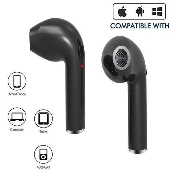 New HBQ-I7 Bluetooth Headset Wireless Sports Stereo Headphone Earphone 5 Colors